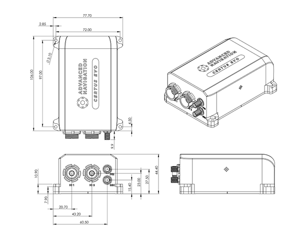Advanced Navigation Certus Evo MEMS GNSSINS 传感器尺寸图1.png