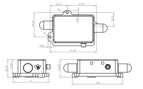 BeanAir BeanDevice® 2.4GHz HI-INC-SR 无线三轴倾角传感器尺寸图1.jpg