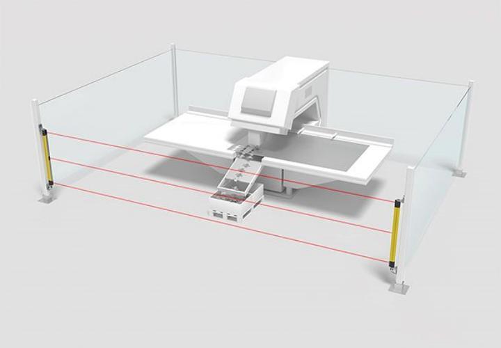 多光束安全光栅 MLD 300/500 为出入口防护提供了经济高效的解决方案