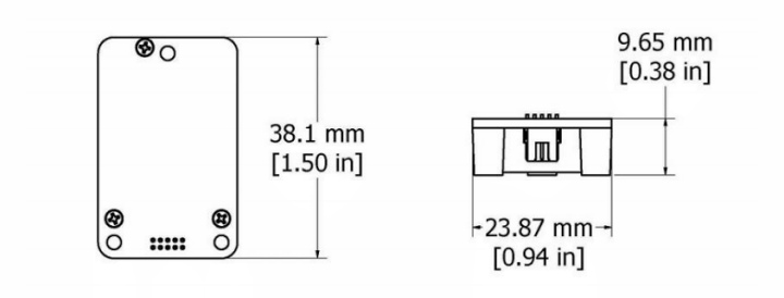 3DM-CX5-GNSS/INS 传感器的尺寸图