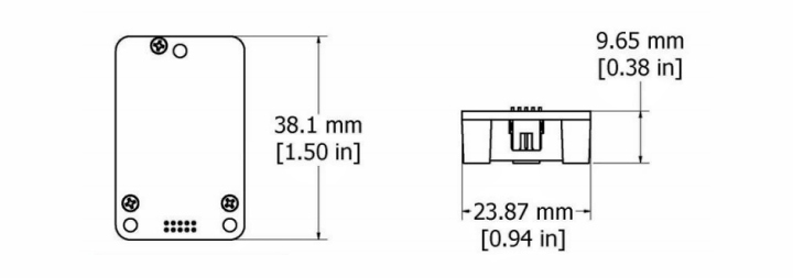 3DM-CV5-AR 传感器的尺寸图