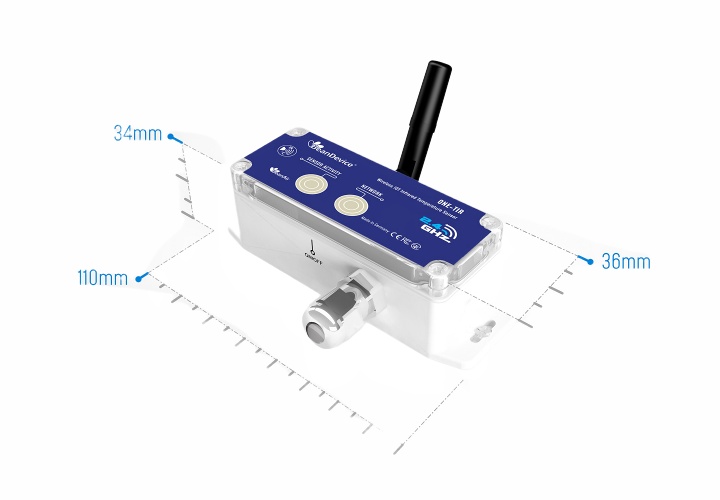 BeanAir BeanDevice® 2.4GHz ONE-TIR 无线工业物联网红外温度传感器