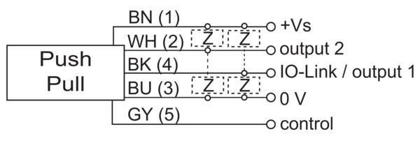 UR18.EB0.2-GP2J.9SF 传感器的接线图