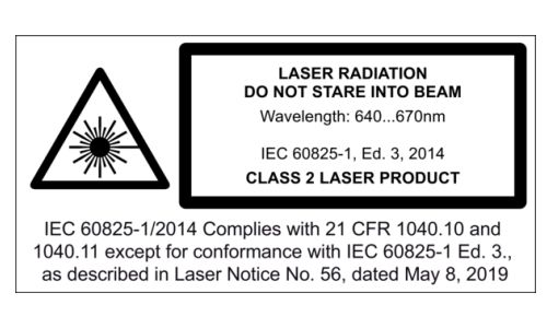 OHDK 10P5101/S35A 传感器的激光警告