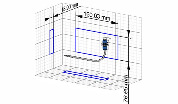 IFRM 12N1701/L 接近开关传感器的3D模型图