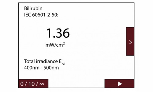 IEC 60601-2-50 指南示例中测量值的字母数字表示。
